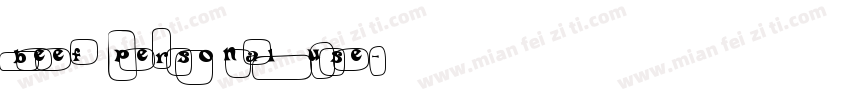 beef personal use字体转换